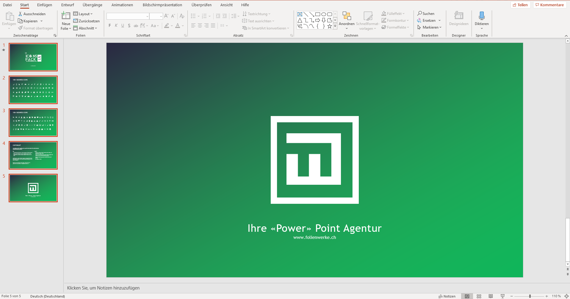 FolienWerke Tutorial PowerPoint in Word einbetten